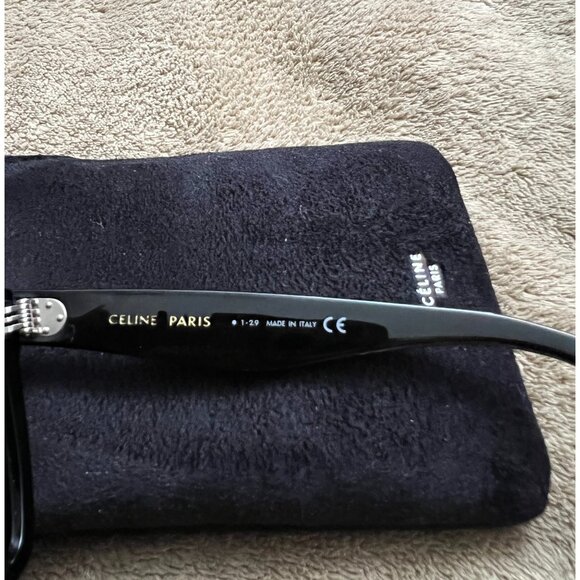 SOLD - New Celine CL4055IS Studded Square Sunglasses Black Authentic - MSRP $555 - Picture 5 of 5